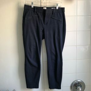 Navy Blue Curvy Ankle Dress Pant